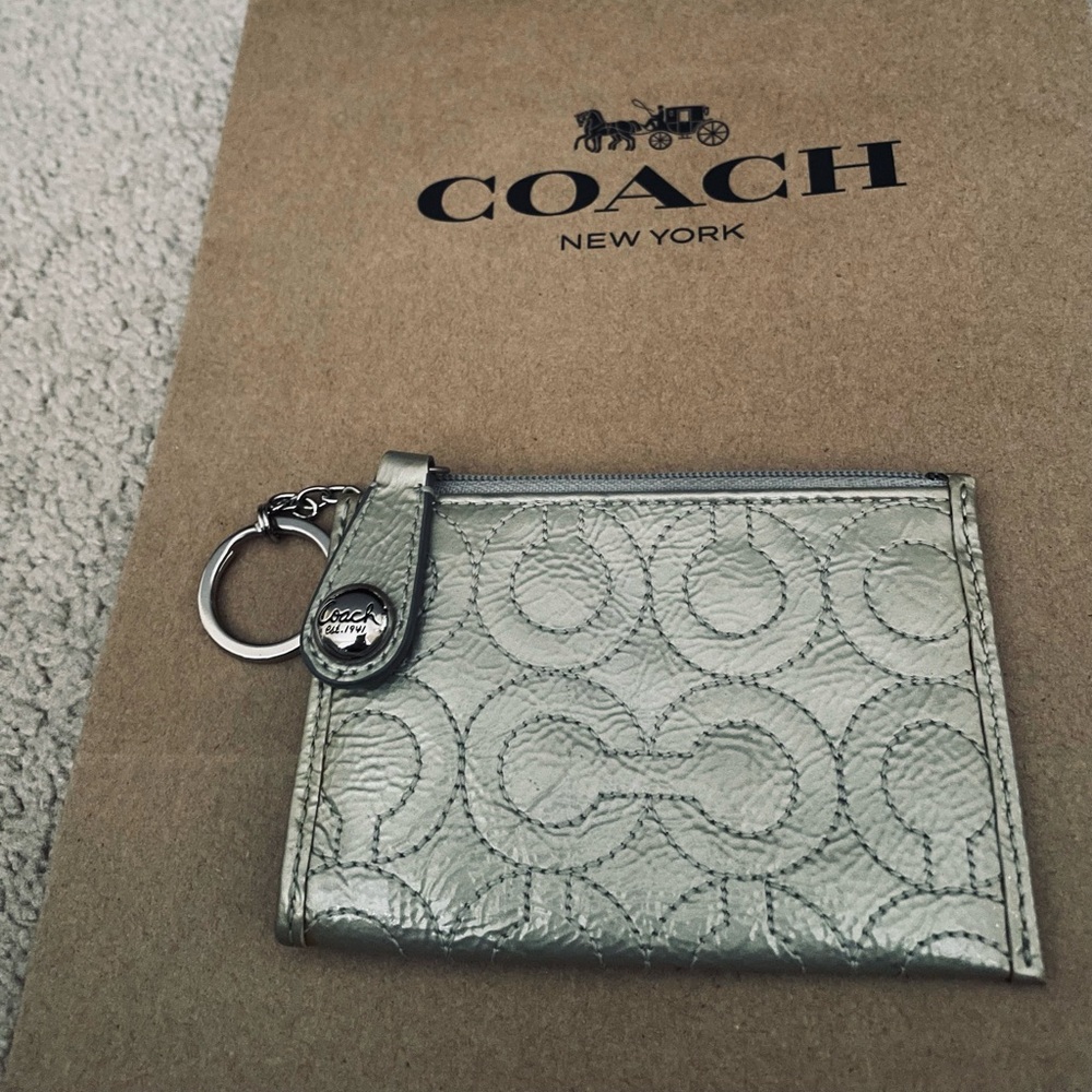 Coach Metallic Gold Skinny ID Wallet